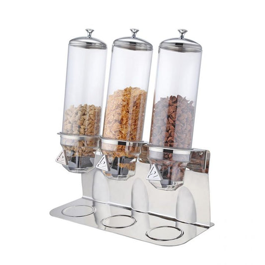SUNNEx Cereal Dispenser Triple Cap: 4 ltr. each PC / SS