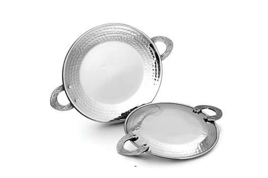 DW Tawa Hammered SS with Wire Handle Double Walled