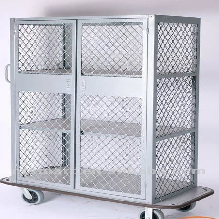 DINER WARES Aluminum Utility Cart with Door