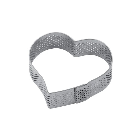 PAVONI Micro Perforated SS Heart Band XF14